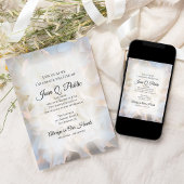 Witte Anjer Viering van het Leven Memorial Kaart