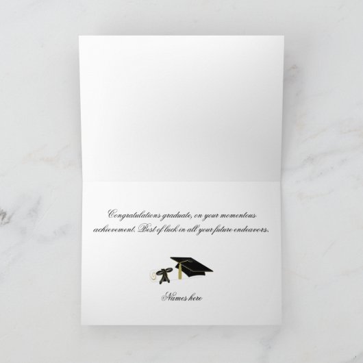 Witte Anjers Afstuderen Kaart (Binnen)