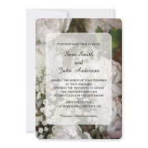 Witte anjers & Baby's Breath bruiloft