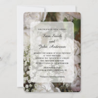 Witte anjers & Baby's Breath bruiloft