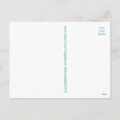 witte anjers Briefkaart (Achterkant)