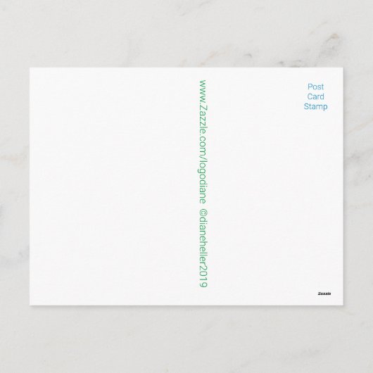 witte anjers Briefkaart (Achterkant)