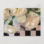 witte anjers Briefkaart (Voorkant)