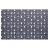 Witte anker/witte zweefboot silhouet stof (Fat Quarter)