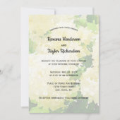 Witte Annabelle Hydrangeas bruiloft uitnodiging (Voorkant)