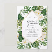 Witte Anthurium & Hibiscus Bloemen Vrijgezellenfee Kaart (Voorkant / Achterkant)