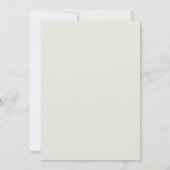 Witte Anthurium & Hibiscus Bloemenrepetitie diner Kaart (Achterkant)