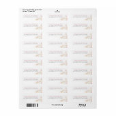 Witte Anthuriums en Pampagras Elegant Etiket (Full Sheet)