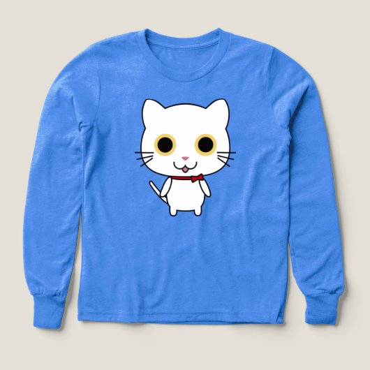 Witte antropomorfe kat-clipart (Voorkant)