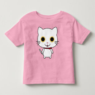 Witte Antropomorfe kat Kinder Shirts