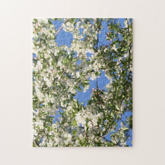 Witte appel bloesems legpuzzel (Verticaal)