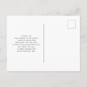 Witte Appelbloesem Foto Bedankt Briefkaart (Achterkant)