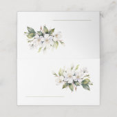  witte appelbloesem tafelnaam plaatskaart plaatskaartje (Buitenkant ongevouwen)