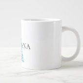 Witte Aqua Blue kerstboom Grote Koffiekop (Rechts)