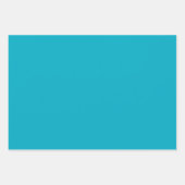 Witte Aqua Blue Sparkle kerstboom Inpakpapier Vel (Voorkant 2)