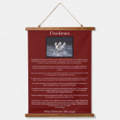 Witte arabisch paard langs de kust hangend wandkleed (Voorkant)