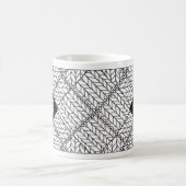 WITTE ARGYLE BREISEL Witte Mok + Initiaal II (Center)