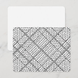 WITTE ARGYLE TRUI 4.25x5.5 Platte kaart / Horizont