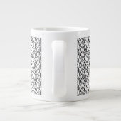 WITTE ARGYLE TRUI Grote Mok + Initiaal II  (Achterkant)