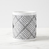 WITTE ARGYLE TRUI Grote Mok + Initiaal II  (Voorkant)