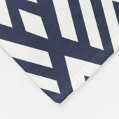 Witte Art Deco Arrows van 1920 gepersonaliseerd Fleece Deken (Hoek)