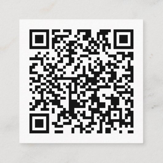 Witte Art Deco | QR-code | Bruiloft RSVP Informatiekaartje (Achterkant)