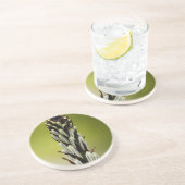 Witte asfodel (Asphodelus albus) Zandsteen Onderzetter (Zijkant)