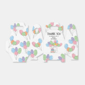 Witte Aussiedoodle Hond Verjaardag Dank u Bedankdoosjes (Uitgevouwen)