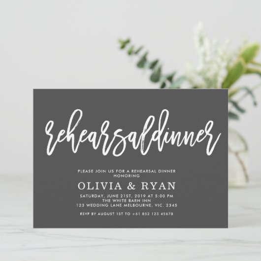 Witte avond voor uitnodiging (Staand voorkant)