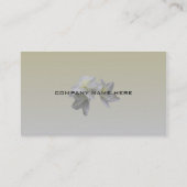 witte azalea bloem eenvoudige visitekaartjes. visitekaartje (Achterkant)