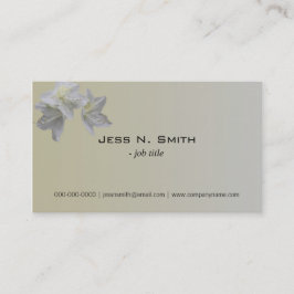 witte azalea bloem eenvoudige visitekaartjes. visitekaartje