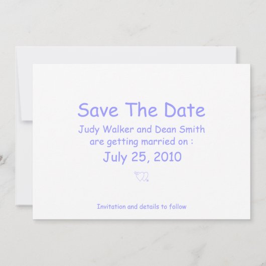 Witte Azalea Bruiloft Save the Date Personaliseer Kaart (Achterkant)