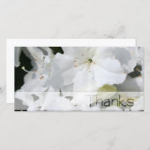 Witte Azalea Dank u fotokaart Bedankkaart (Voorkant / Achterkant)