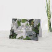 Witte Azaleas Moederdag Kaart (Achterkant)