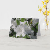 Witte Azaleas Moederdag Kaart (Gele Bloem)