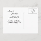 Witte Azalea's Save the Date Briefkaart (Achterkant)