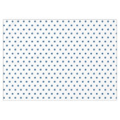Witte Azure Blauwe Stippen Tafelkleed (Voorkant (Horizontaal))