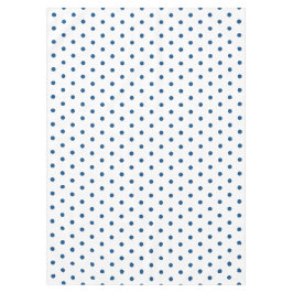 Witte Azure Blauwe Stippen Tafelkleed
