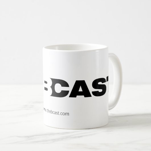 Witte B-Gast Mok (Voorkant rechts)