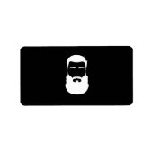Witte baardlabels etiket (Voorkant)