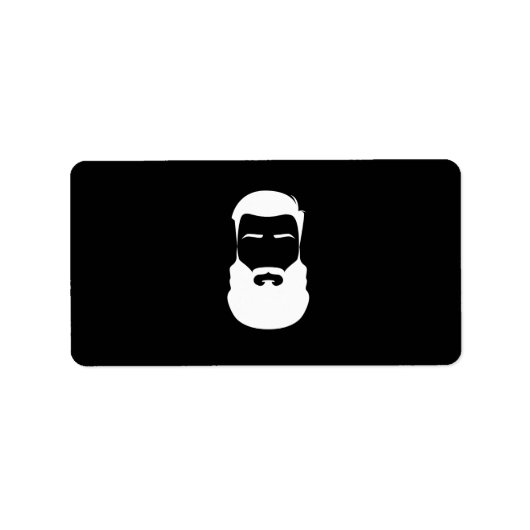 Witte baardlabels etiket (Voorkant)
