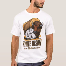 WITTE BABY BISON PROFETIE KALF UIT YELLOWSTONE 3 T-SHIRT