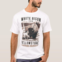 WITTE BABY BISON PROFETIE KALF UIT YELLOWSTONE 4 T-SHIRT