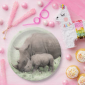 Witte Baby Borden Papieren Bordje (Feest)