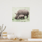 Witte Baby en Rijn Poster (Keuken)