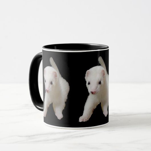 Witte Baby fret Mok (Voorkant links)