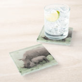 Witte Baby Onderzetters (Schuin)