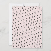 Witte Baby shower kleine Waterverf Kaart (Achterkant)