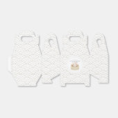 Witte Baby showers flesje Bedankdoosjes (Uitgevouwen)