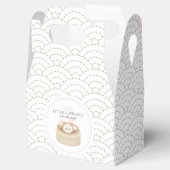 Witte Baby showers flesje Bedankdoosjes (Geopend)